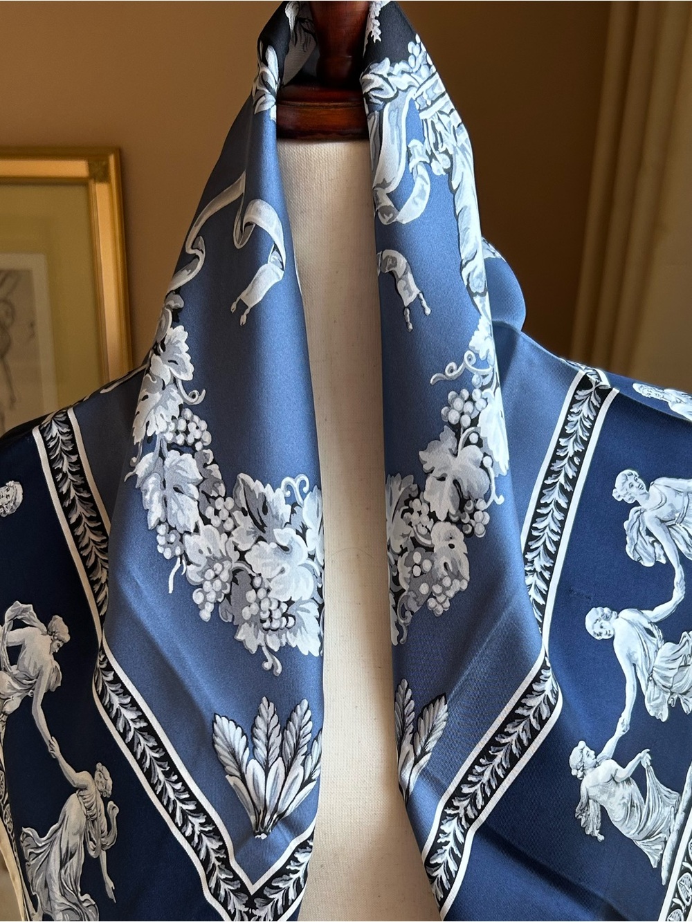 Carlisle “Wedgewood” Luxury Silk Scarf